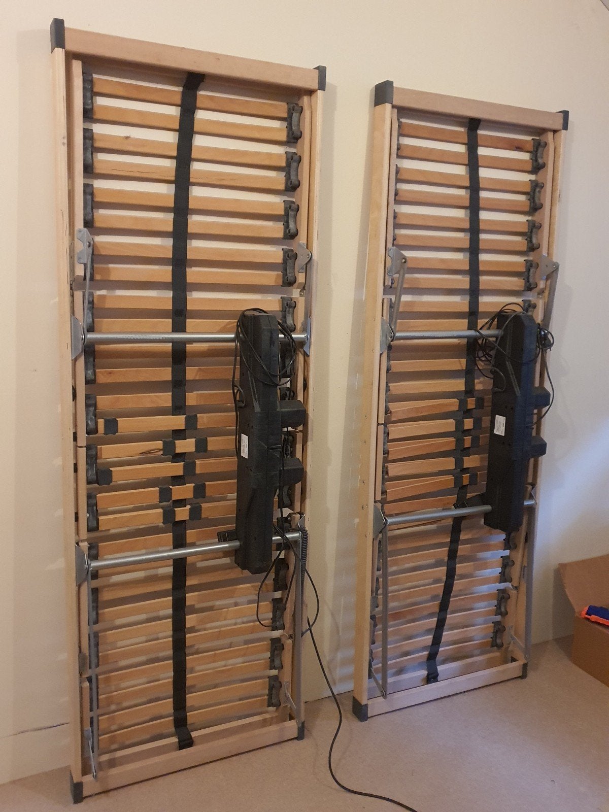 2 Sommiers 70 electriques, Comme neuf, Sommier, 200 cm, Deux personnes