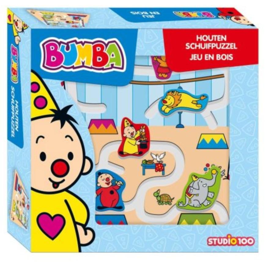 Bumba houten schuifpuzzel Studio 100, Ophalen, Zo goed als nieuw, Puzzelen