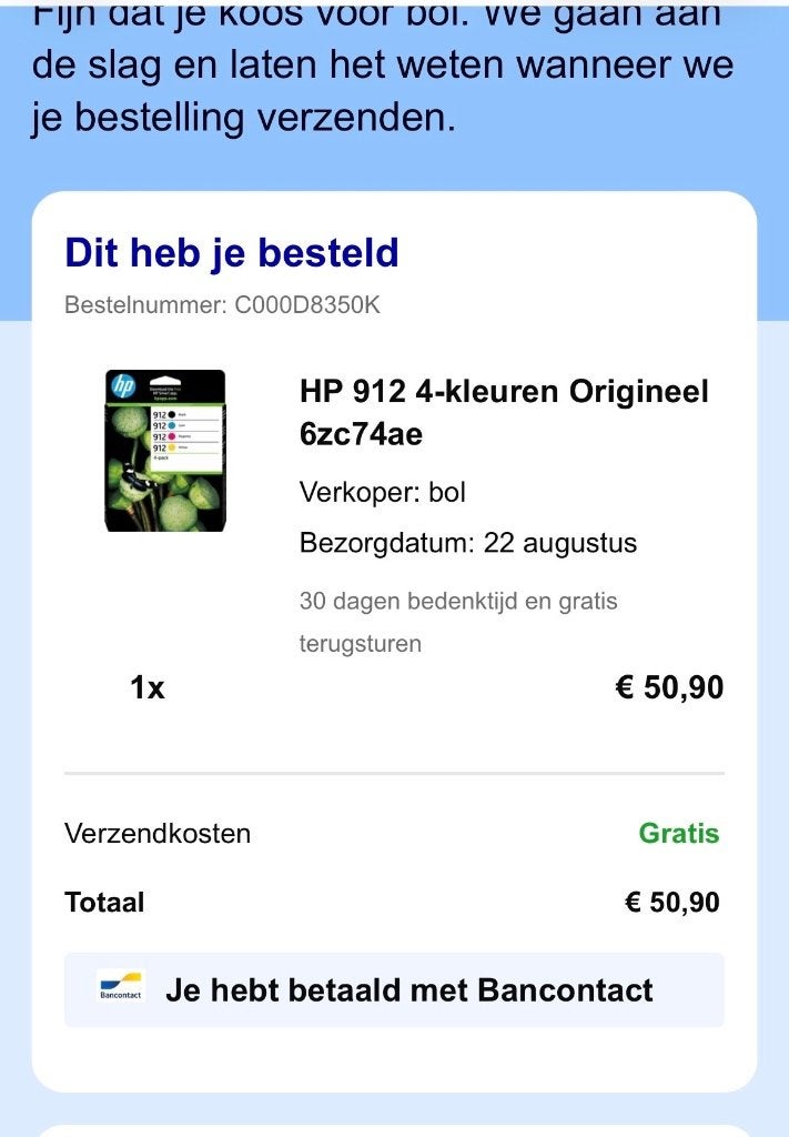 Inktpatronen HP 912, Computers en Software, Ophalen, Nieuw, Cartridge, Hp