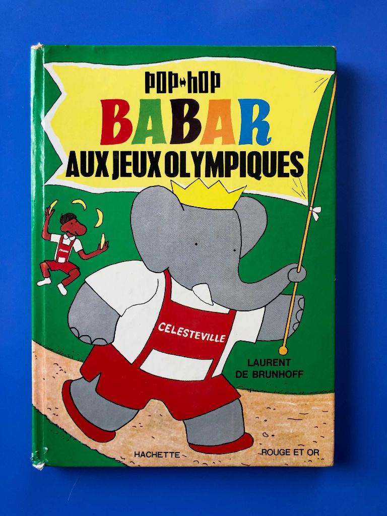 EO 1968 Pop-hop Babar aux jeux olympiques - Rouge et Or, Une BD, Enlèvement, Utilisé, Laurent de Brunhoff