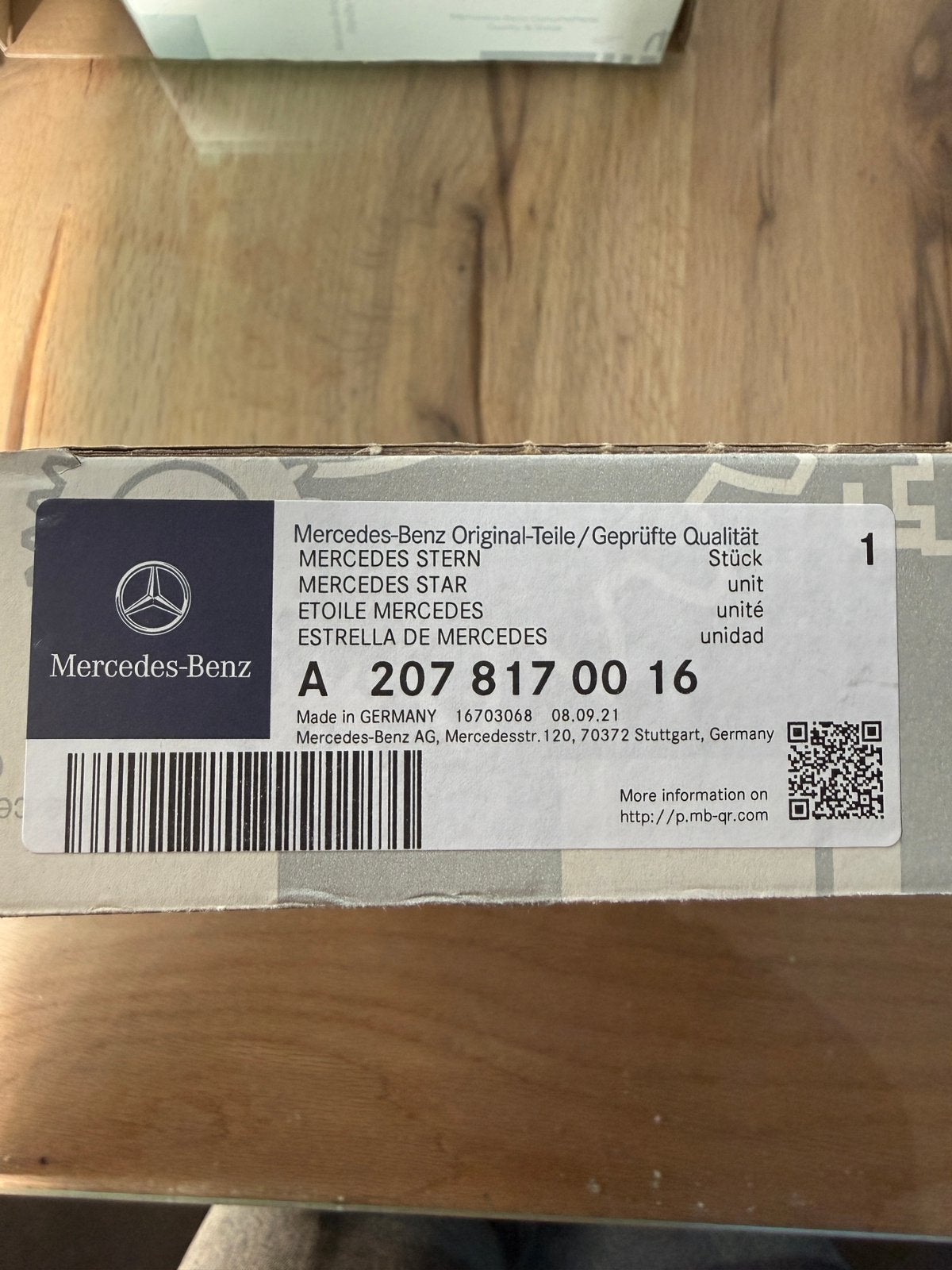 Mercedes-Benz ster van in grill, Verzenden, Nieuw, Mercedes-Benz