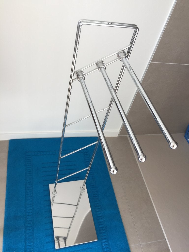 Handdoekenrek badkamer voor 3 badlakens, Ophalen, Handdoekenrek