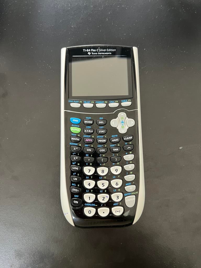 Texas Instruments TI-84 Plus C Silver Edition, Ophalen of Verzenden, Grafische rekenmachine, Zo goed als nieuw