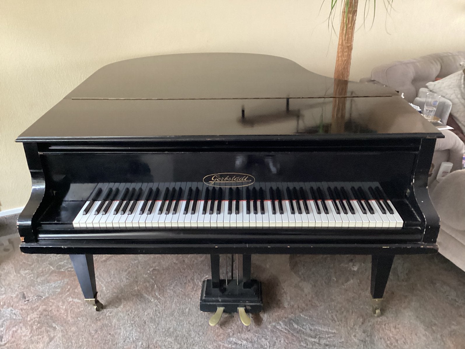 Kwartvleugel piano die aangenaam speelt, Ophalen, Zo goed als nieuw, Piano