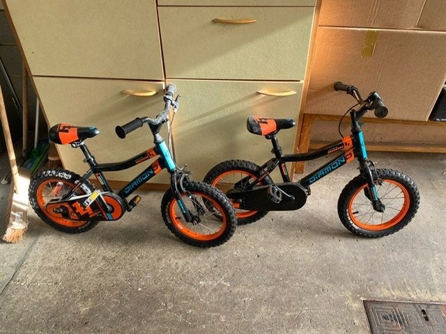 TE KOOP 2X DIAMOND KINDERFIETSEN, Fietsen en Brommers, Ophalen, Gebruikt, Terugtraprem, Diamond