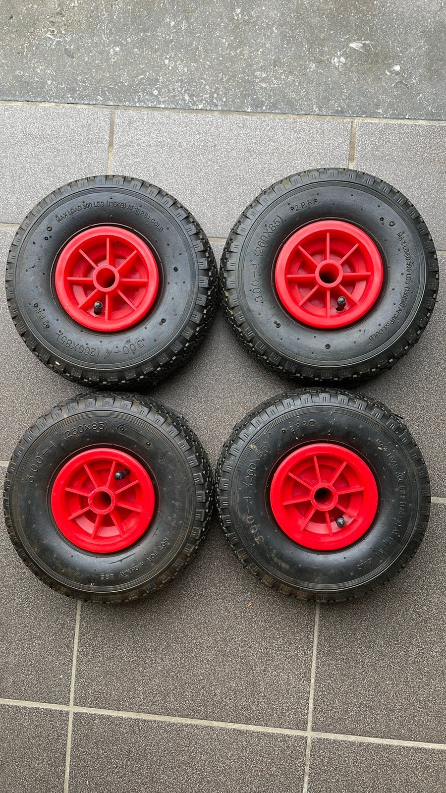 4 roues pour chariot, Enlèvement ou Envoi, Comme neuf