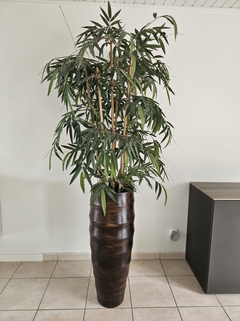 Nep Bamboe plant met pot, Huis en Inrichting, Ophalen, Binnen, Gebruikt, Kunstplant
