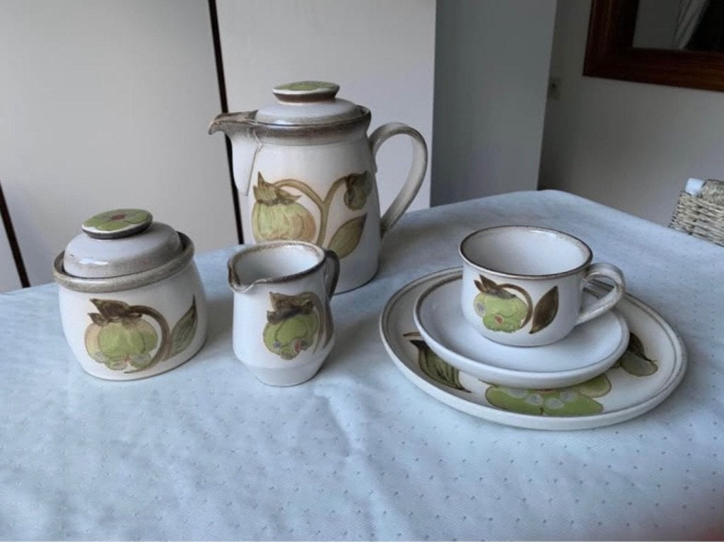 Koffieservies Denby Toubadour, Ophalen