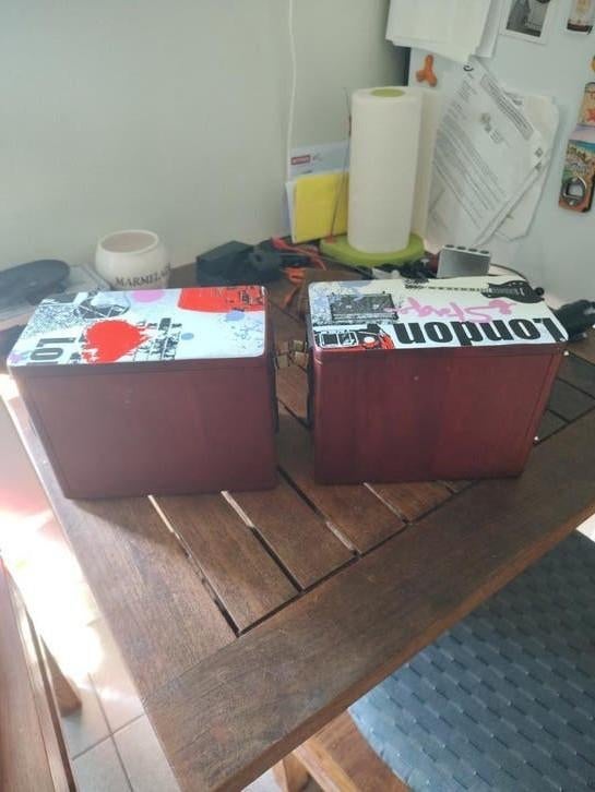 JVC SP-EXA 1 Woodcone Speakers, TV, Hi-fi & Vidéo, Enlèvement, Comme neuf, JVC