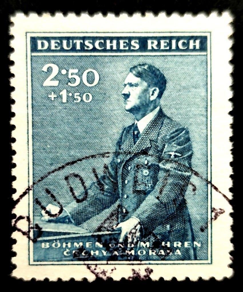 DR: Bohemen & Moravië: 53ste verjaardag A.Hitler 1942, Timbres & Monnaies, Enlèvement ou Envoi, Autres périodes, Affranchi