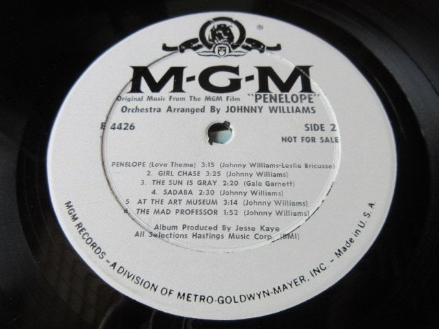 LP Original Johnny Williams Penelope  ( Sadaba) Promo, 12 pouces, Pressage original, Utilisé, Musique de films et Bande son