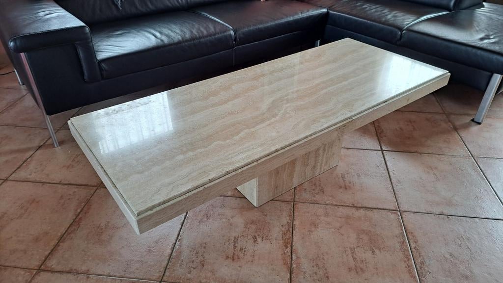Table basse en travertin, Maison & Meubles, Enlèvement