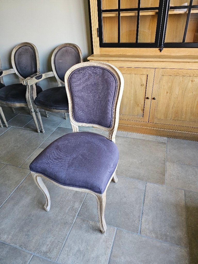 Chaise, Trois, Gris, Comme neuf, Enlèvement