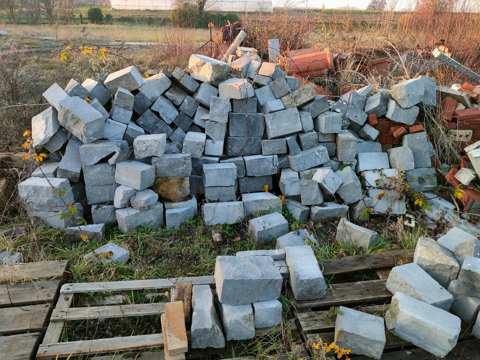 Matériaux de construction divers, Enlèvement