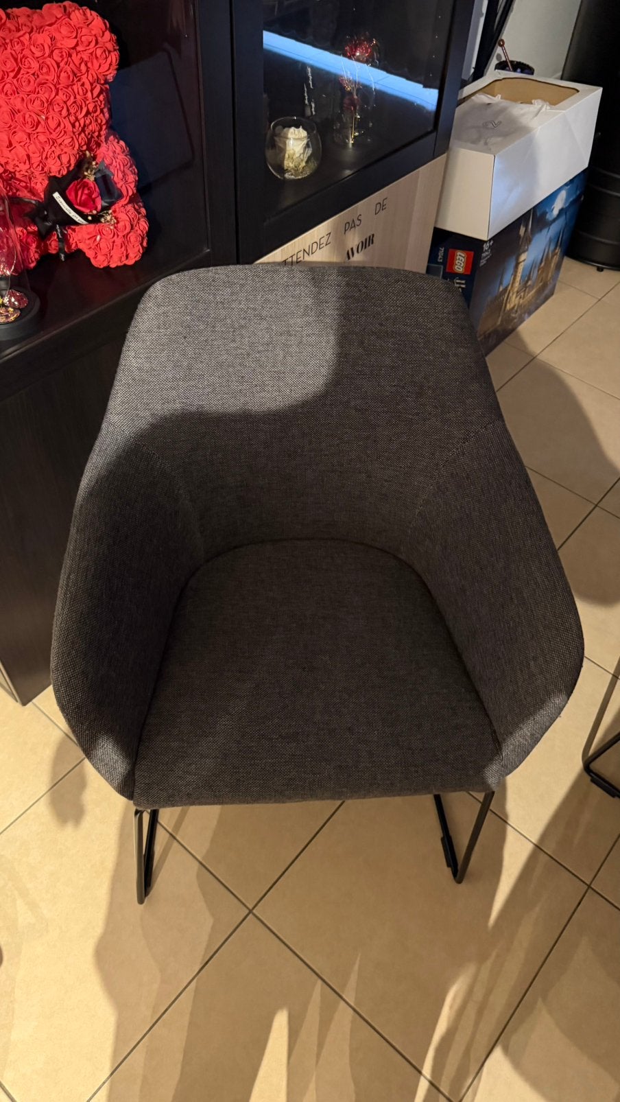 Chaise ikea, Maison & Meubles, Chaises, Enlèvement, Utilisé, Gris, Cinq, Six Chaises ou plus