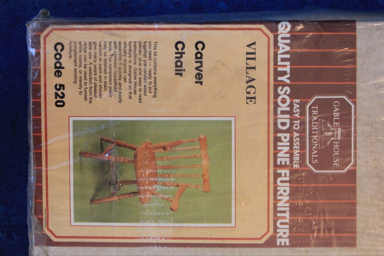 Kit de chaise carver vintage Gable House "Village", Enlèvement