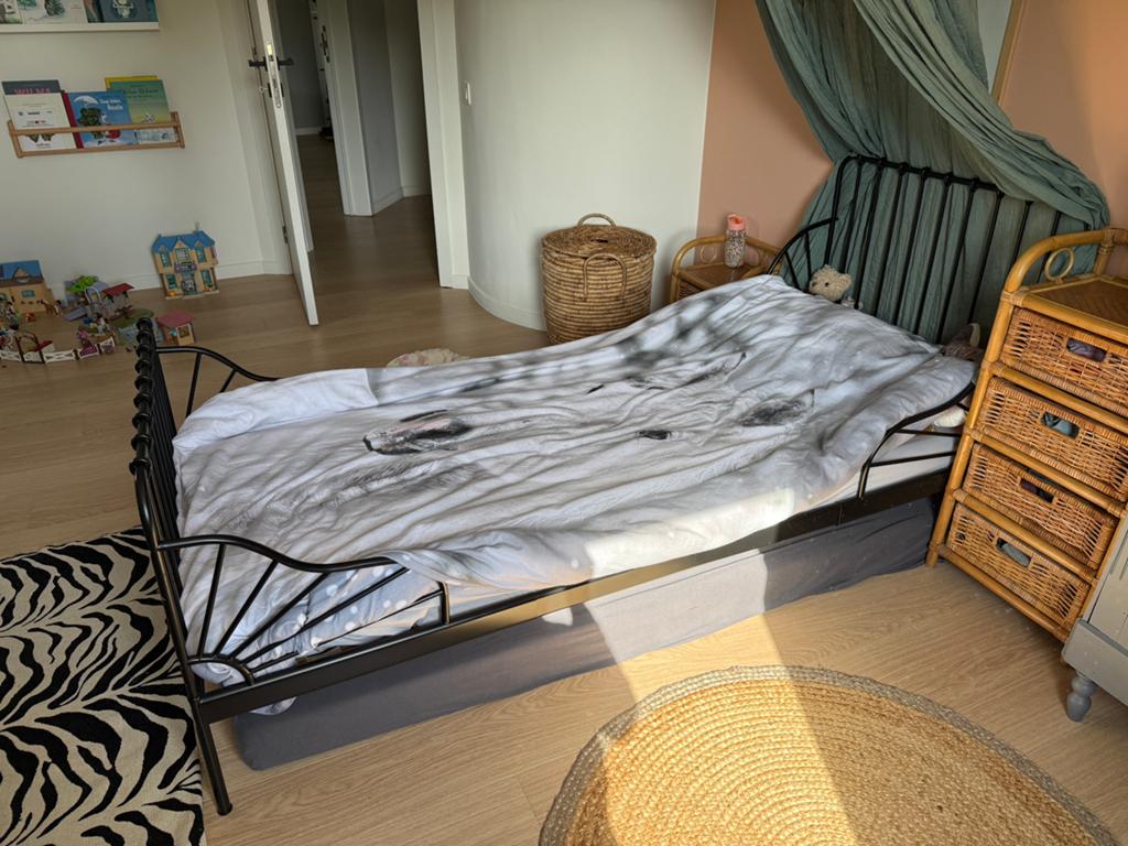 Meegroeibed ikea minnen + matras, Kinderen en Baby's, Ophalen, 70 tot 85 cm, Zo goed als nieuw, Matras