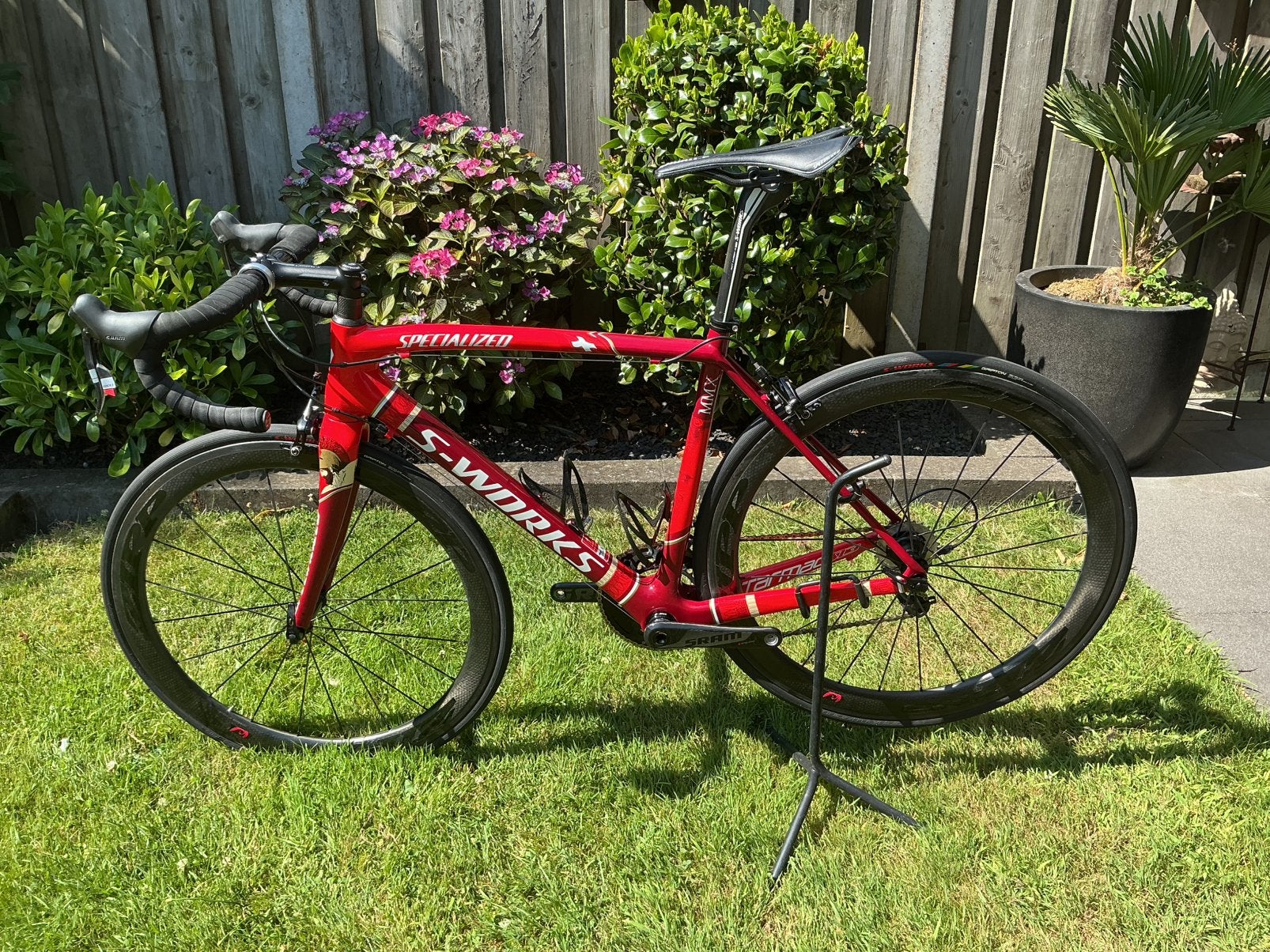 S-works Cancellara collectorsitem frame 1 of 75 maat 56, 28 inch, Carbon, Velgrem, Zo goed als nieuw