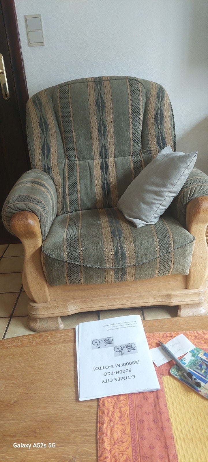 Salon tissus en chêne, Maison & Meubles, Enlèvement, Bois