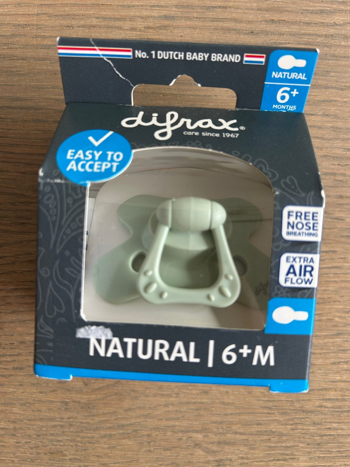 Difrax fopspeen pistache, Ophalen of Verzenden, Nieuw, Overige typen