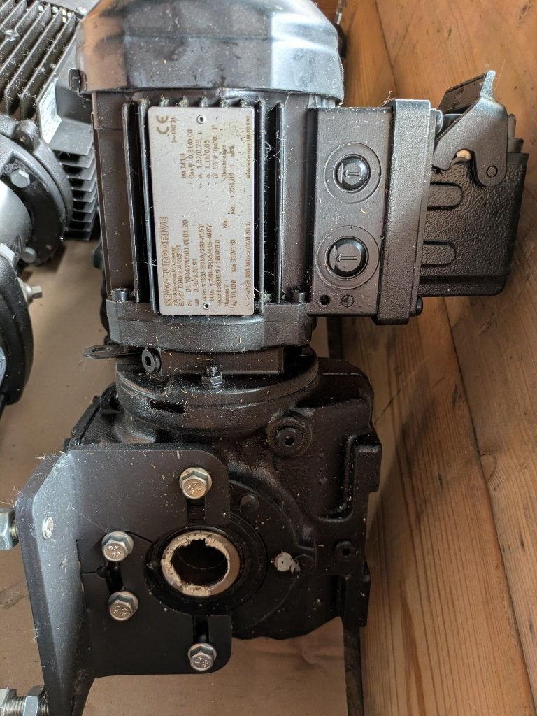 Tandwielkastreductie met motor (Nieuw), Ophalen, Zo goed als nieuw, Elektromotor, Minder dan 1400 rpm