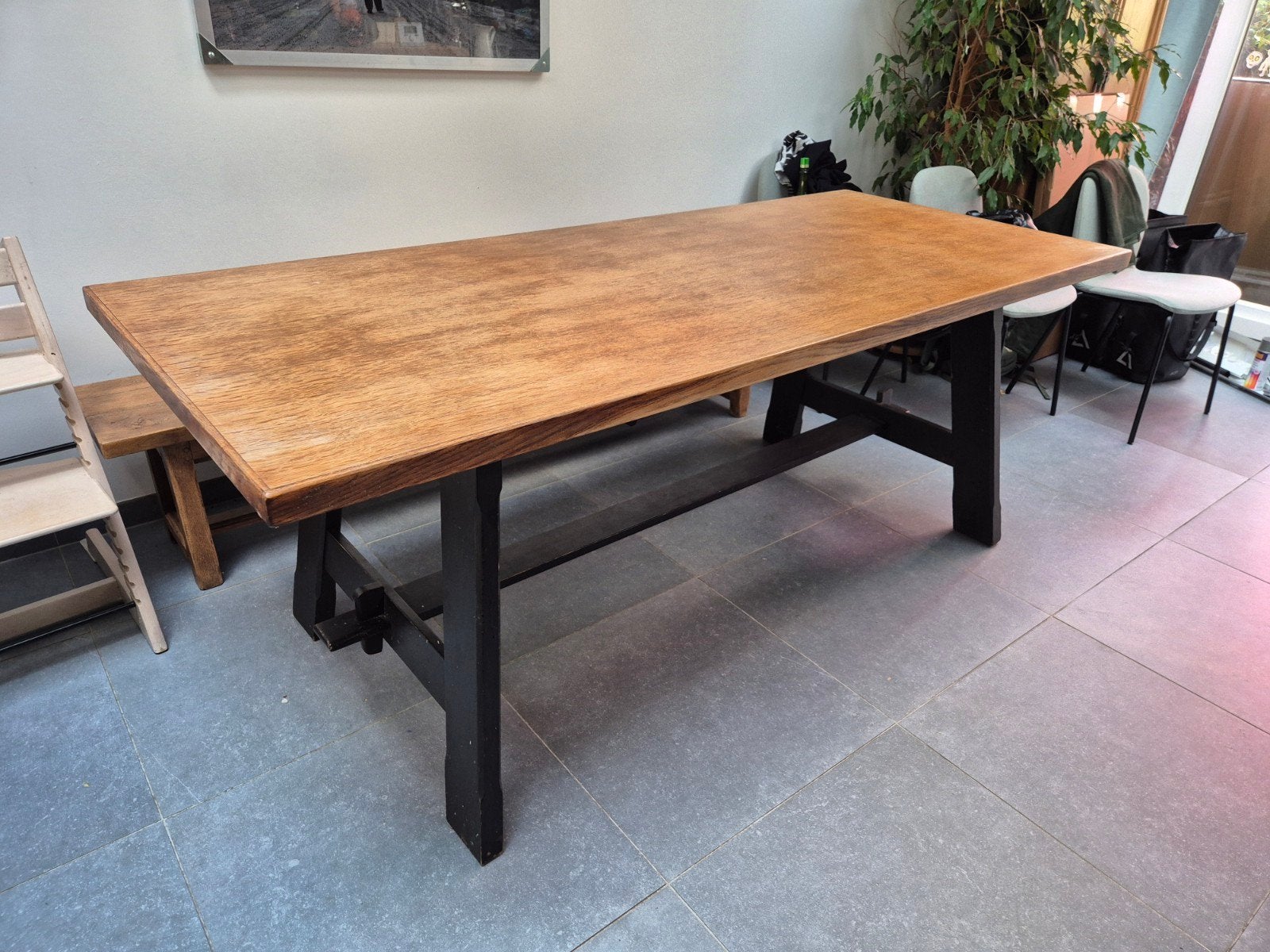 table en chêne, Maison & Meubles, Enlèvement, Utilisé, 50 à 100 cm, Chêne