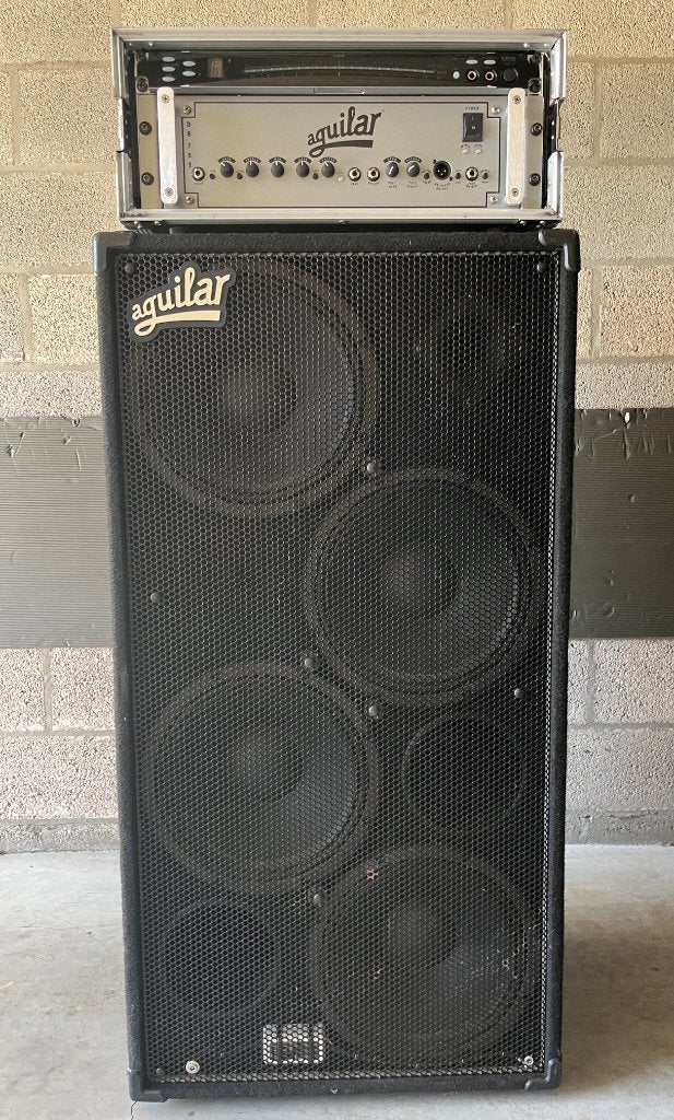 Aguilar DB 751 + Aguilar GS 412 legendarische basgitaar rig, Ophalen, Gebruikt, Basgitaar, 100 watt of meer