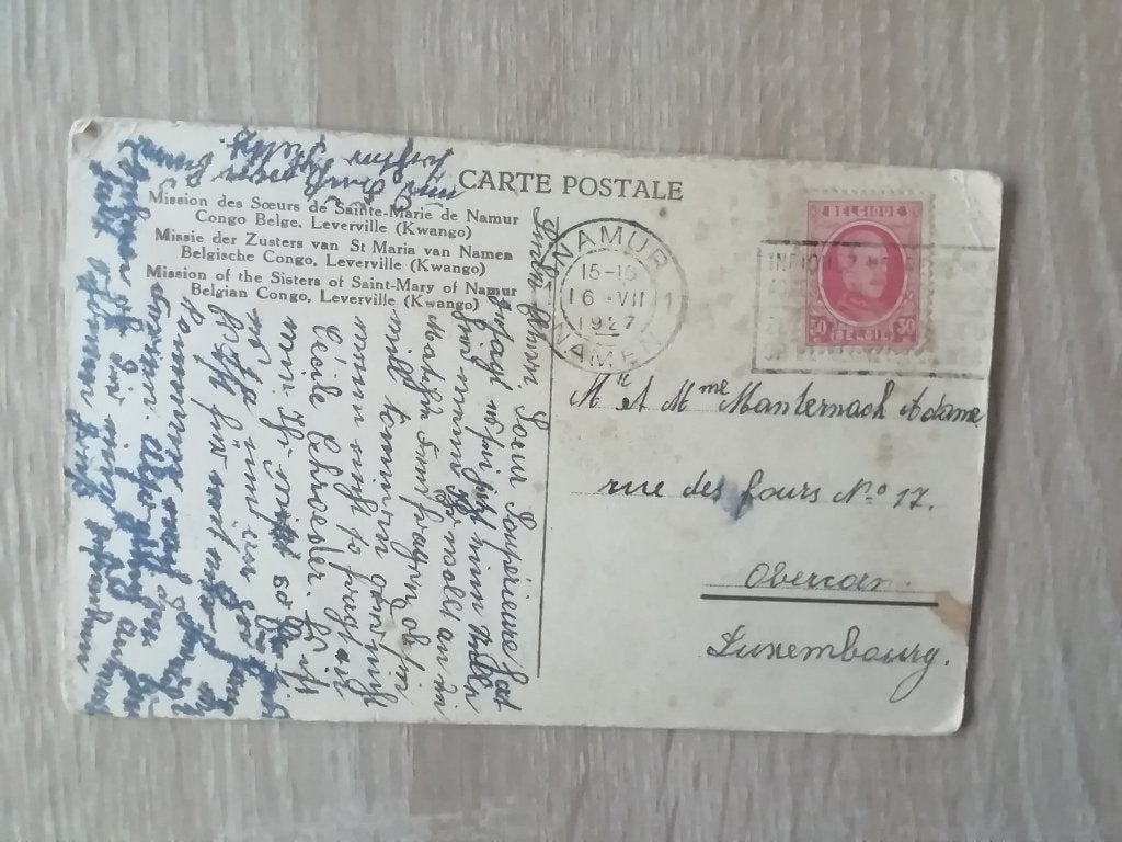 Postkaart missie der zusters Belgische congo, Verzamelen, Ophalen of Verzenden