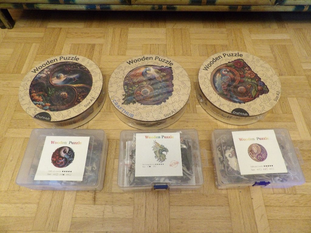 Puzzel - lot van 6 - A3 formaat, Hobby en Vrije tijd, Ophalen