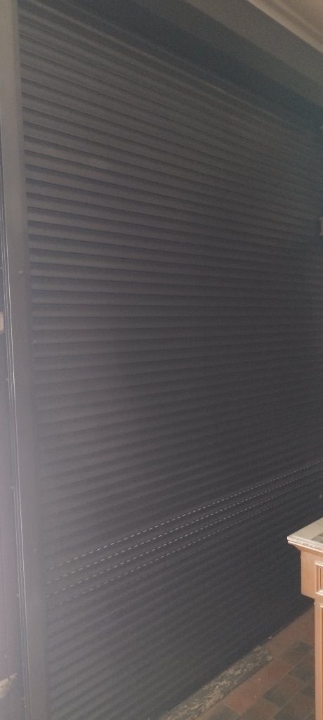 Volet électrique 3m 33 de largeur, Doe-het-zelf en Bouw, Ophalen, Bruin, 200 cm of meer, Zo goed als nieuw