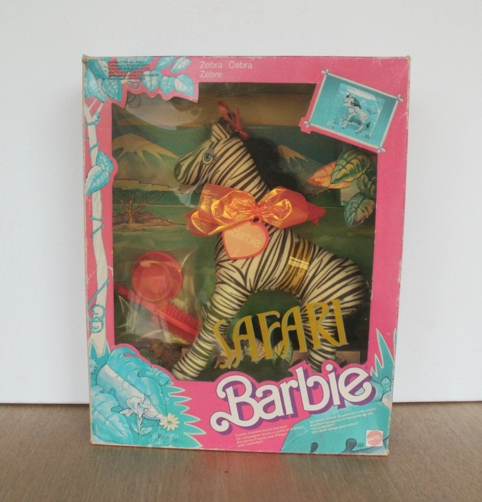 Barbie animal lovin' Safari Barbie Zizi Zebra n° 1393 NRFB, Enlèvement ou Envoi, Comme neuf