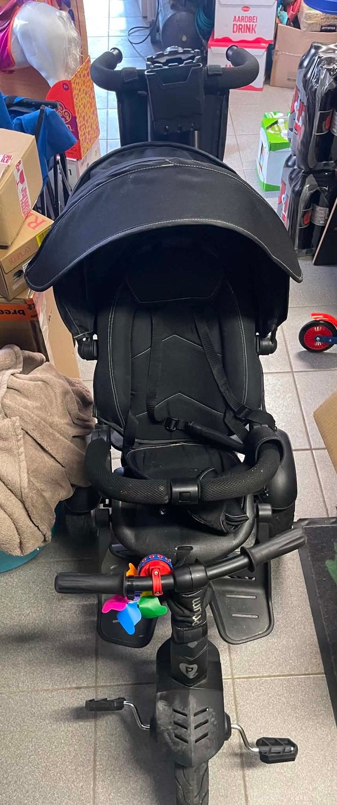 Fiets buggy met duwstang, Ophalen, Gebruikt