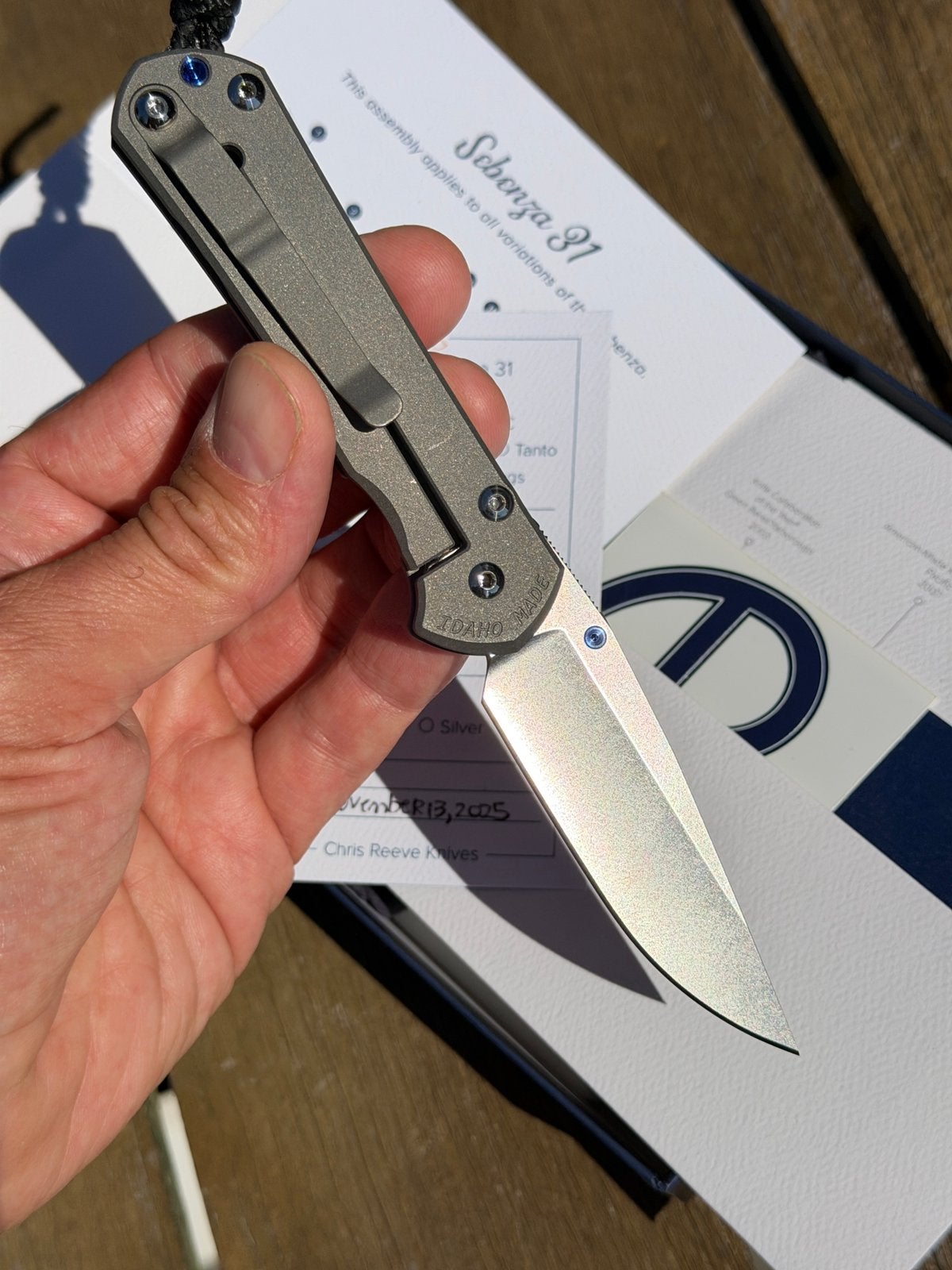 CRK sebenza 31 drop point plain, Caravans en Kamperen, Ophalen of Verzenden, Nieuw