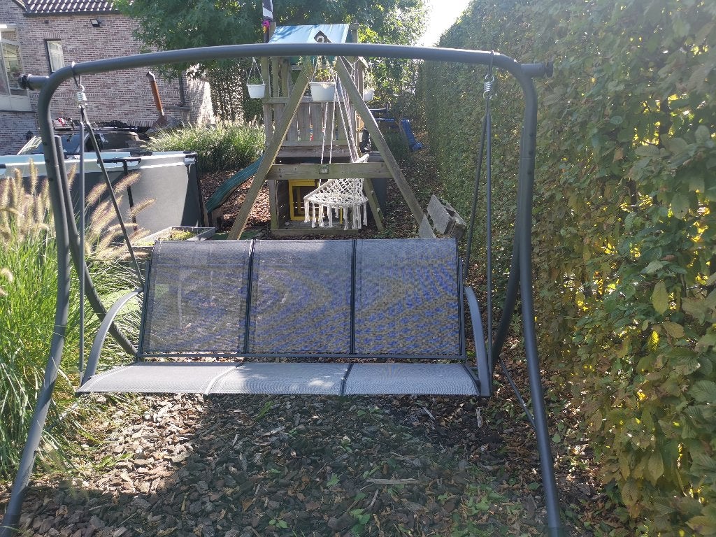 Banc Swing - Gris, Jardin & Terrasse, Enlèvement, Utilisé, Aluminium, Balançoire