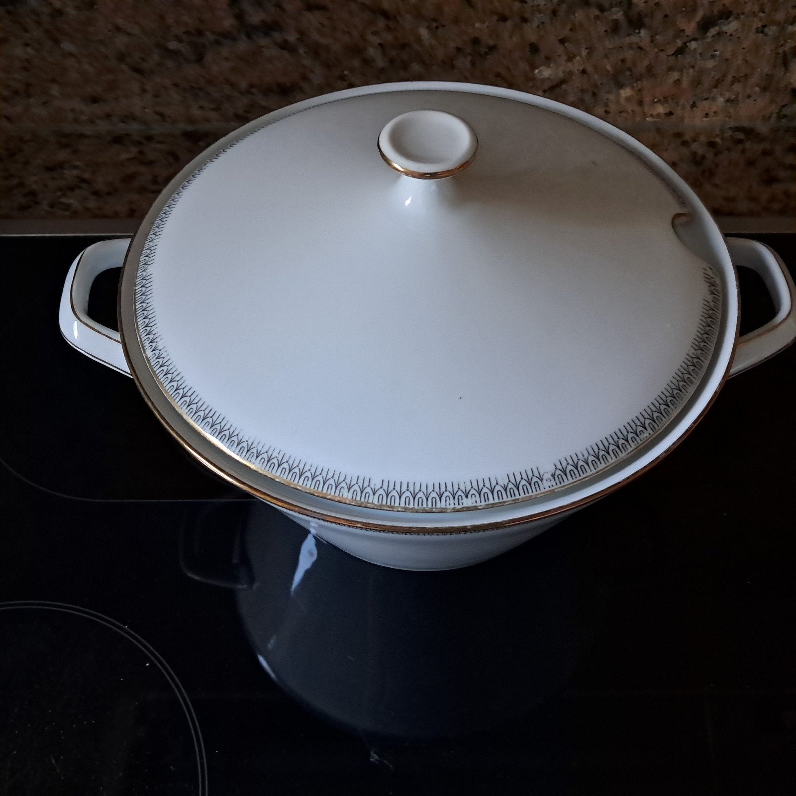 48 delig koffie en eetservies, Ophalen, Gebruikt, Klassiek, Porselein