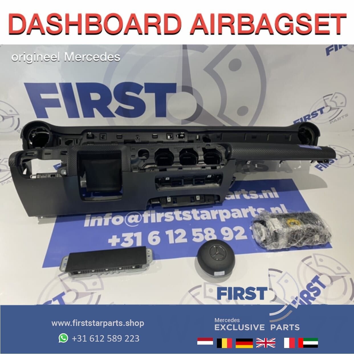 W177 V177 DASHBOARD + AIRBAG SET origineel Mercedes A KLASSE, Utilisé, -, -, Enlèvement ou Envoi