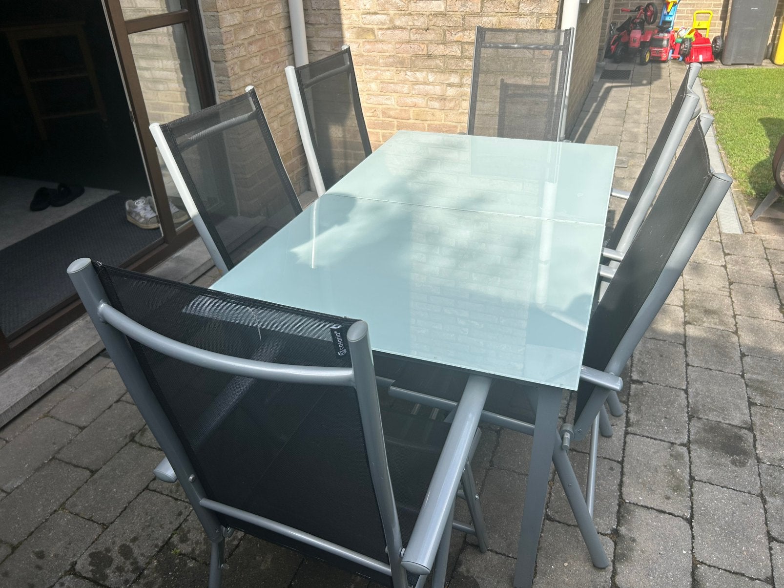 Tuinset, Tuin en Terras, Ophalen, Zo goed als nieuw, 6 zitplaatsen, Tuinset