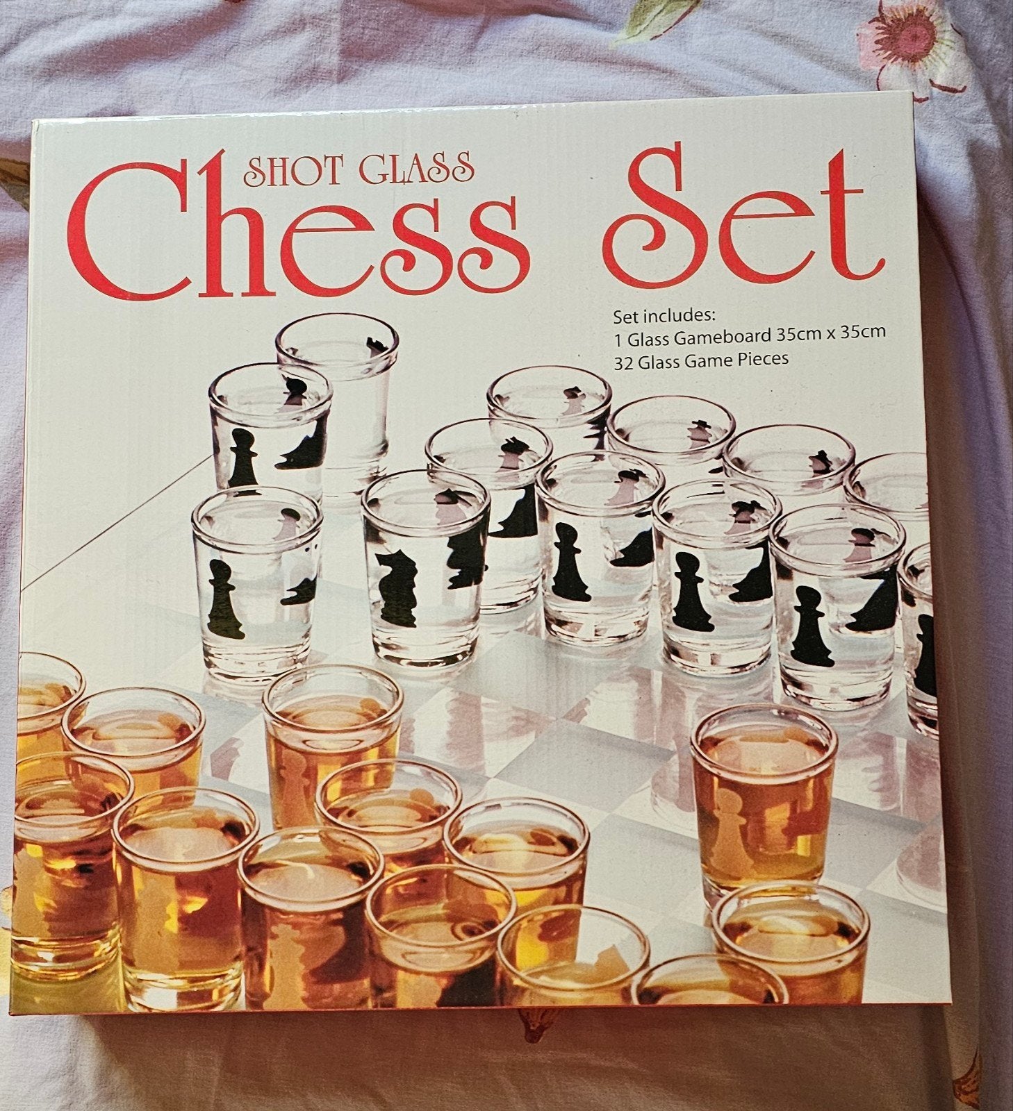 set d'échecs, lunettes de fête d'échecs avec Kors and Esprit, 1 ou 2 joueurs, Enlèvement ou Envoi, Neuf, Mister gadget