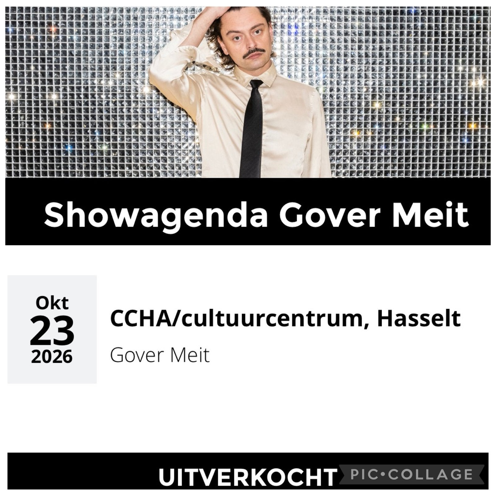 Gover Meit Hasselt 23 oktober, Tickets en Kaartjes, Concerten | Pop, Twee personen, Oktober