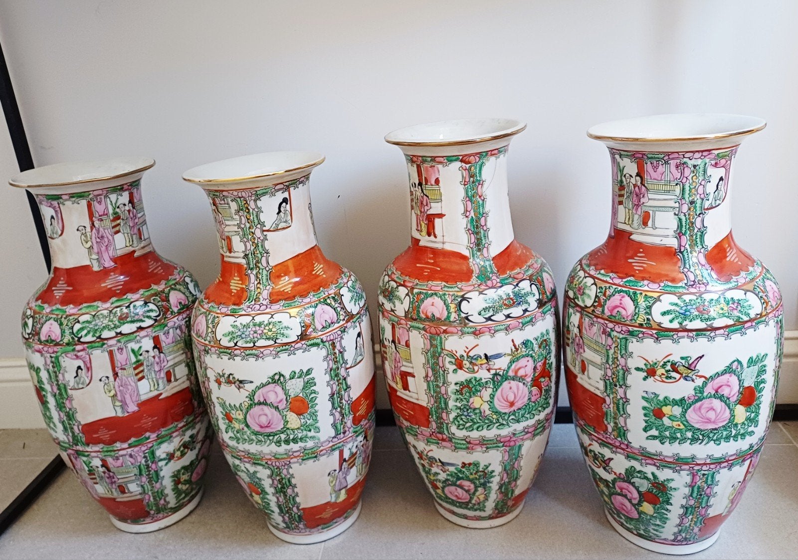 4 grote antieke Chinese vazen, Antiek en Kunst, Ophalen