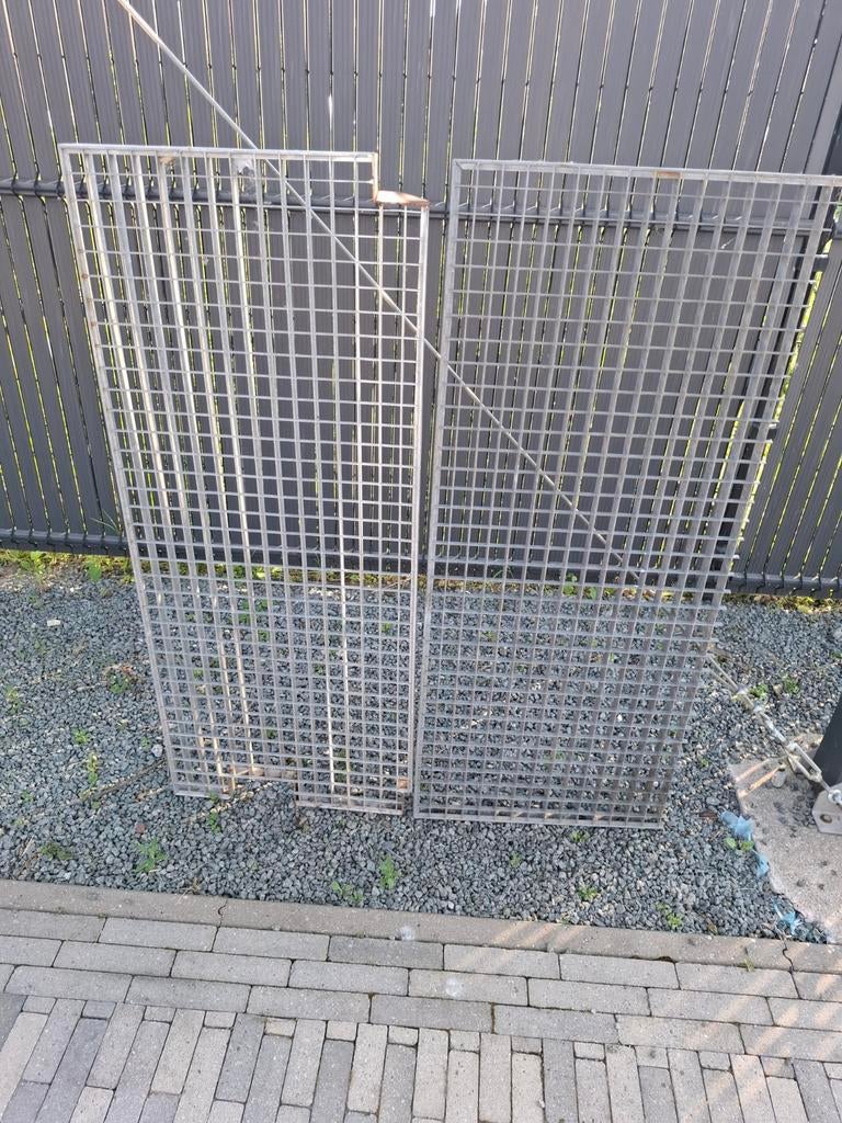 2 panneaux de caillebotis métalliques professionnels en acie, Enlèvement