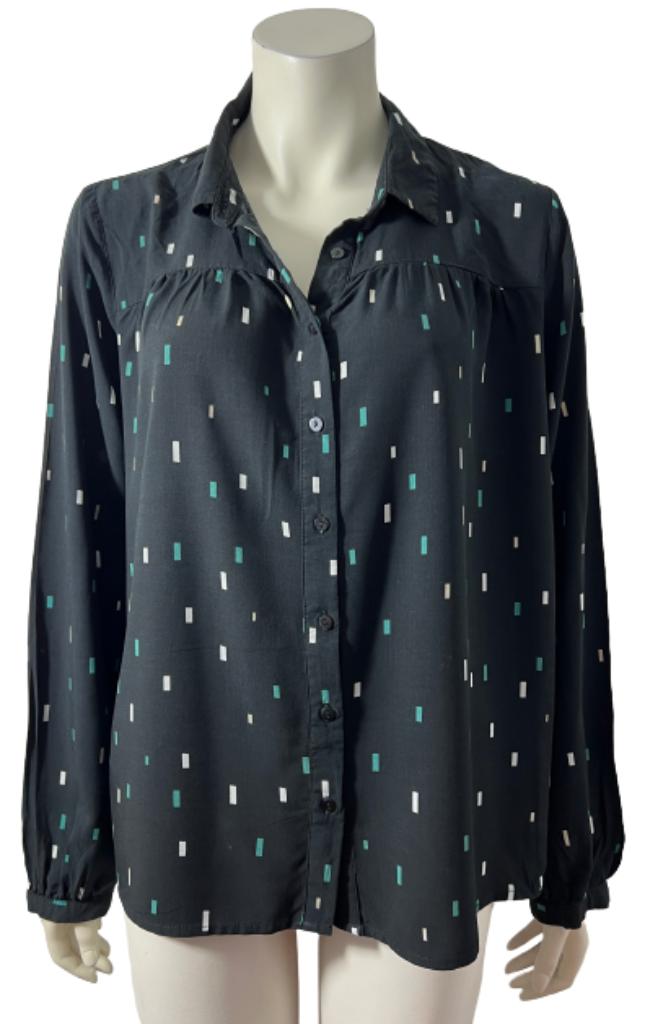 Villa Blouse - 40, Maat 38/40 (M), Verzenden, Zwart, Zo goed als nieuw