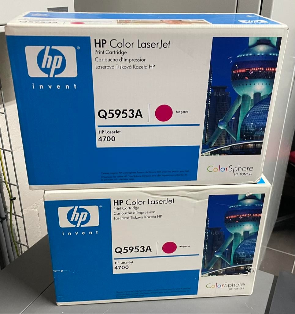 2 x HP Color Laserjet cartridge Q5953A NIEUW!, Computers en Software, Ophalen, Nieuw, Cartridge, HP