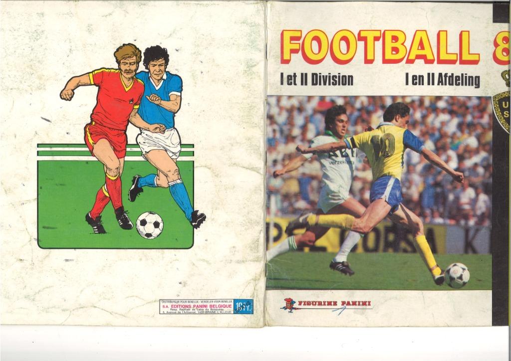 Panini boek Football 86, Enlèvement, Utilisé, Plusieurs autocollants