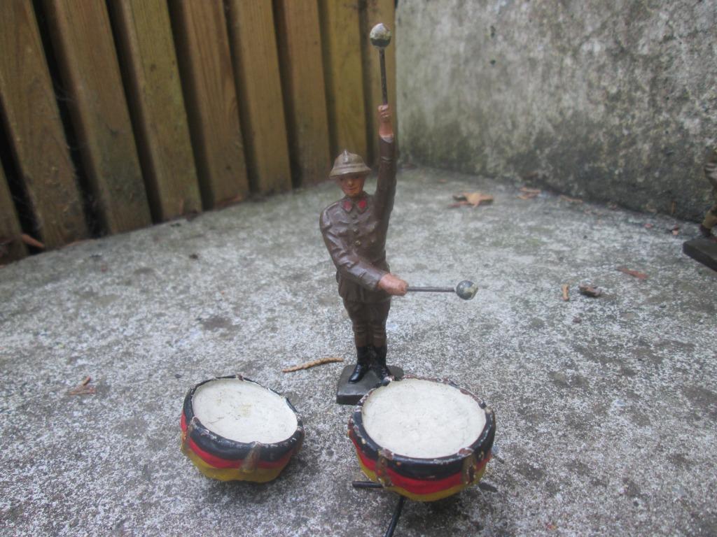 LINEOL Belgische soldaat pauken speler leuke set. TOP, Verzamelen, Ophalen of Verzenden