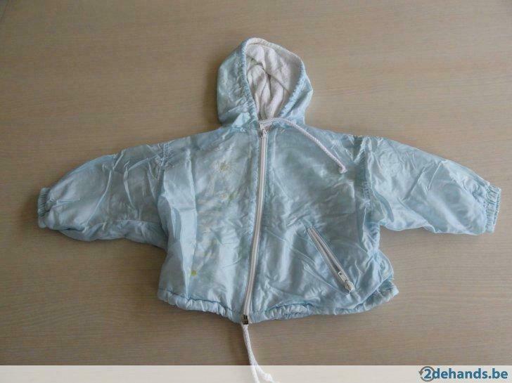 Lichtblauw blinkend babyjasje, maat 80, Kinderen en Baby's, Gebruikt, Meisje, Jasje