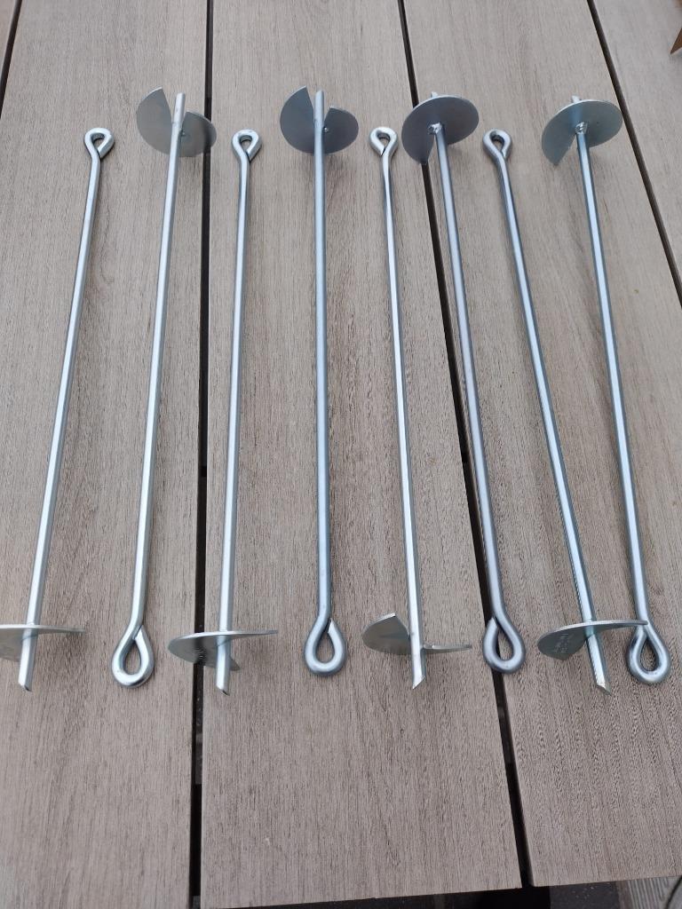 8 grondhaken voor schommel / klimtoren, Kinderen en Baby's, Speelgoed | Buiten | Speeltoestellen, Ophalen, Nieuw, Schommel, Aanbouwonderdeel