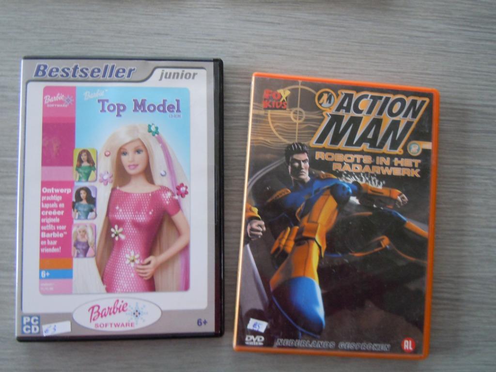 action man dvd robots - pc cd rom barbie, Games en Spelcomputers, Games | Pc, Ophalen of Verzenden