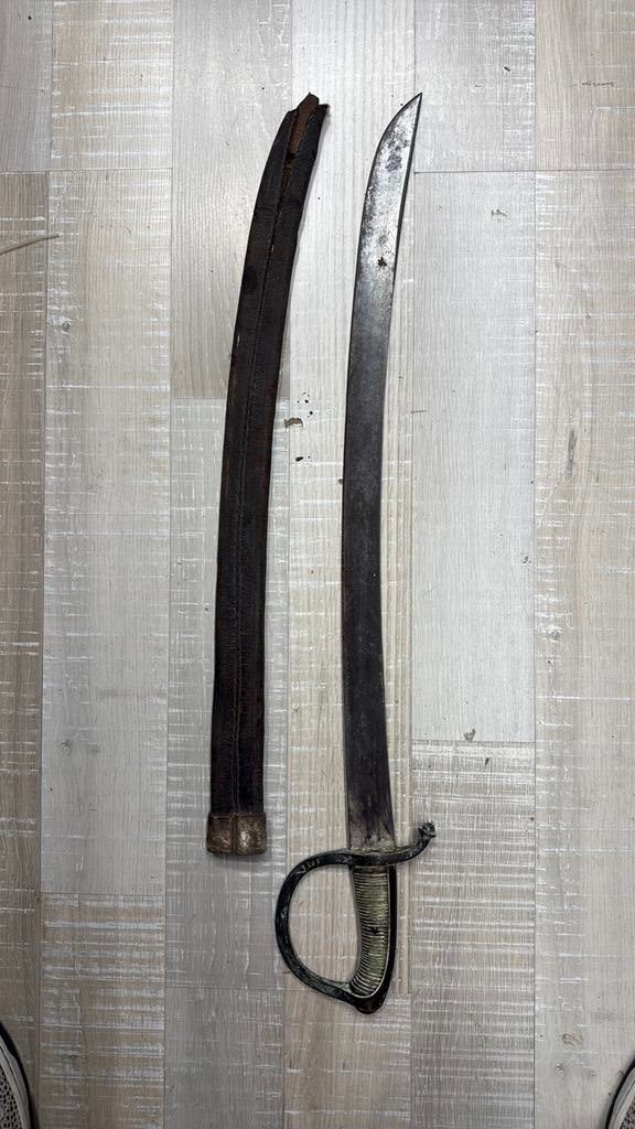 Sabre ancien Police/Garde belge XIXᵉ siècle (vers 1835–1860), Verzamelen, Ophalen of Verzenden, Rijkswacht, Zwaard of Sabel