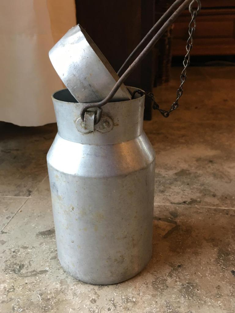 Ancien pot à lait en aluminium 1 litre, Enlèvement ou Envoi